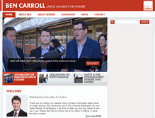 Tablet Screenshot of bencarroll.com.au